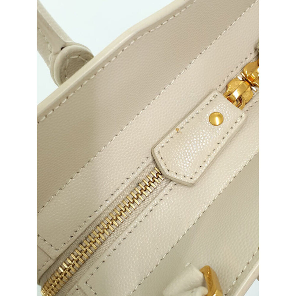 SAINT LAURENT PARIS Uptown 2way Handbag White - Picture 8 of 9